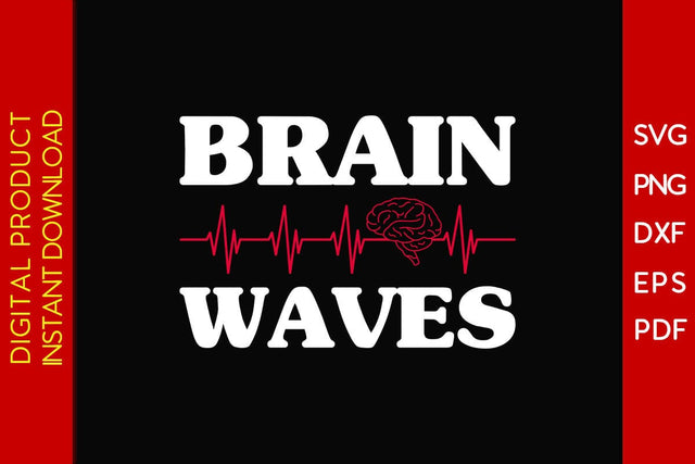 Brain Waves SVG PNG PDF Cut File SVG Creativedesigntee 