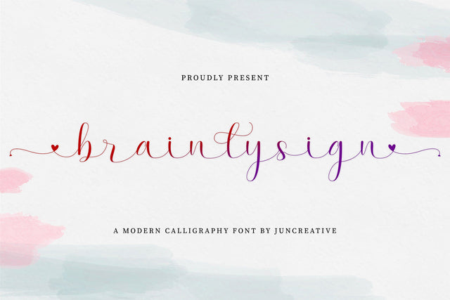 Brainlysign Font Jun Creative 