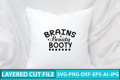 Brains Beauty Booty SVG Cut File SVG Syaman 