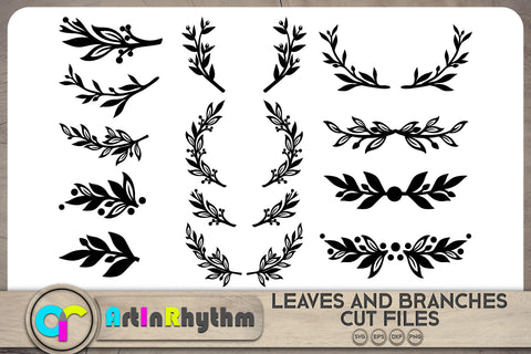 Branch and leaves SVG bundle / Botanical SVG Bundle SVG Artinrhythm shop 