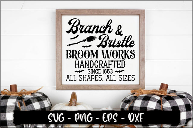 Branch & bristle broom works handcrafted since 1653 all shapes. all sizes Sign SVG SVG Shetara Begum 