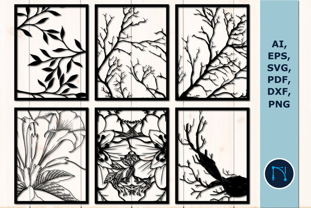 Branch & floral wall decor SVG Bundle SVG MD JOYNAL ABDIN 