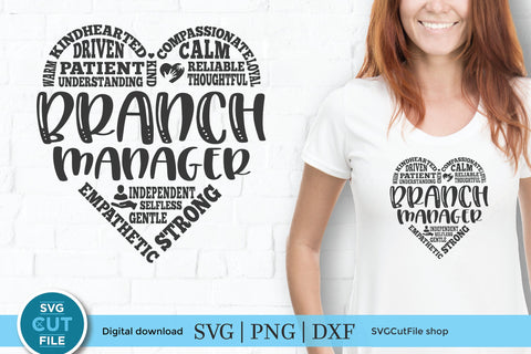 Branch manager svg, office manager svg SVG SVG Cut File 