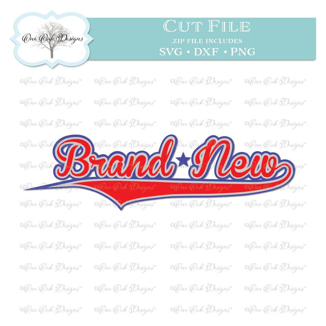 Brand New Baby Baseball Style SVG One Oak Designs 