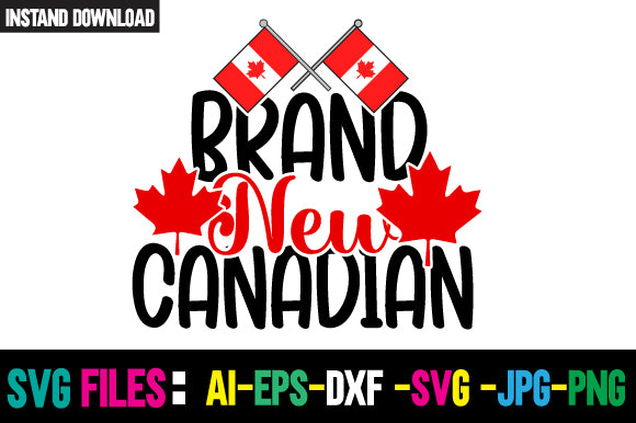 Brand New Canadian SVG Cut File SVG Newmockups 