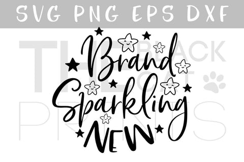 Brand Sparkling New | Newborn cut file SVG TheBlackCatPrints 