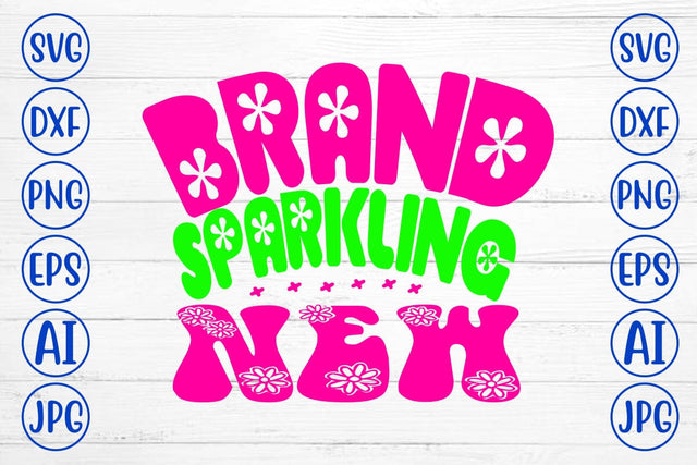 Brand Sparkling New Retro SVG SVG Syaman 