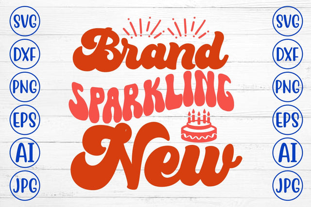 Brand Sparkling New Retro SVG SVG Syaman 