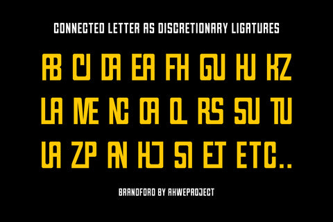 Brandford - Sans Serif with Ligatures Font ahweproject 