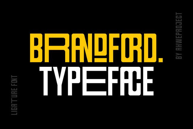 Brandford - Sans Serif with Ligatures Font ahweproject 