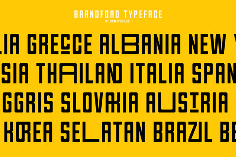 Brandford - Sans Serif with Ligatures Font ahweproject 