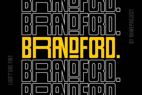 Brandford - Sans Serif with Ligatures Font ahweproject 
