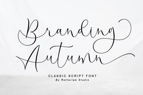 Branding Autumn Font Rotterlab studio 