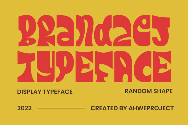 Brandzet - Unique Display Font Font ahweproject 