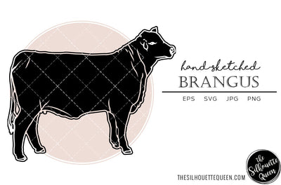 Brangus Sketch Vector SVG Loveleen Kaur 