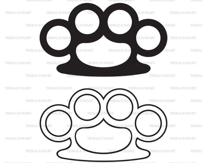 Brass knuckles SVG TribaliumArtSF 