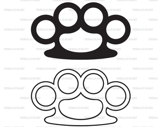 Brass knuckles SVG TribaliumArtSF 