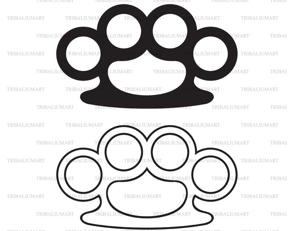 Brass knuckles SVG