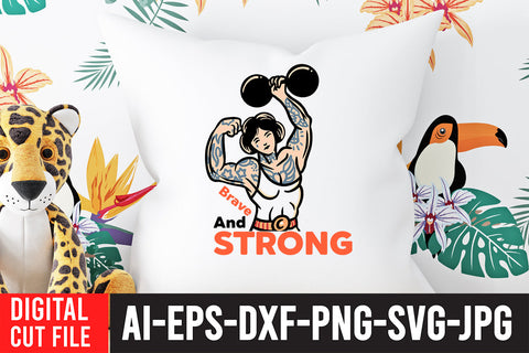 Brave And Strong SVG Cut File SVG BlackCatsMedia 