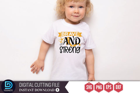 Brave and strong SVG SVG DESIGNISTIC 