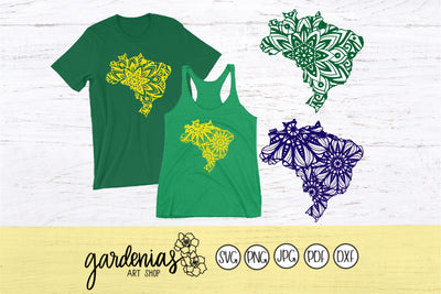 Brazil Mandalas SVG Gardenias Art Shop 