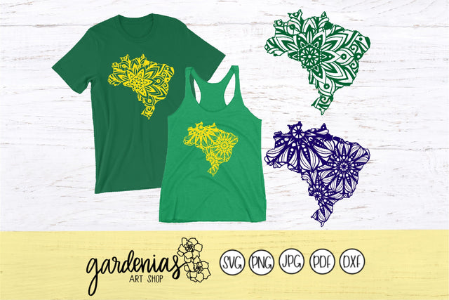 Brazil Mandalas SVG Gardenias Art Shop 