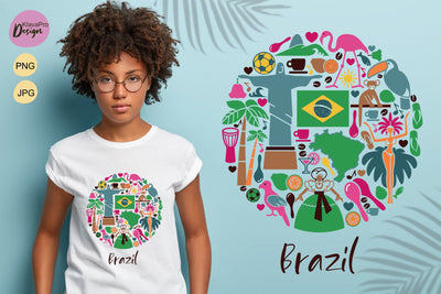 Brazil Sublimation Design | 300dpi PNG image Sublimation Klava P 