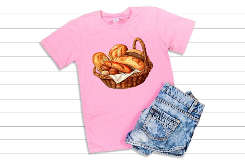 Bread Basket Watercolor Sublimation clipart Sublimation Regulrcrative 