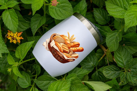 Bread Basket Watercolor Sublimation clipart Sublimation Regulrcrative 