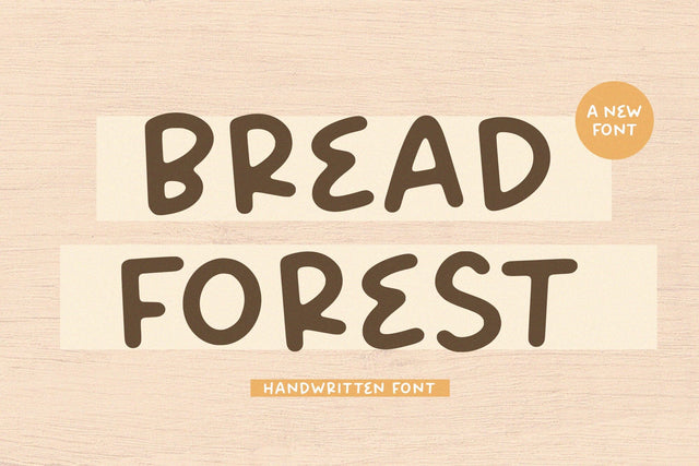 Bread Forest Handwritten fonts Font Timur type 