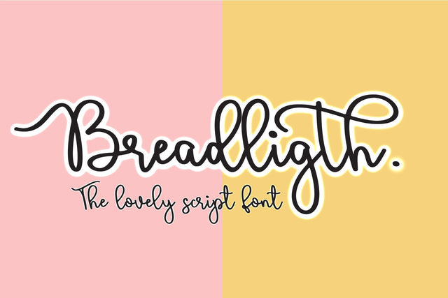 Bread ligth Font Sulthan studio 
