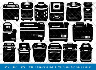 Bread Maker Silhouette, Bread Maker Machine SVG, Electric Machine Svg, Bread Maker Bundle, SB00980 SVG ETC Craft 