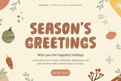 Bread Sauce - Playful Font Font Alpaprana Studio 