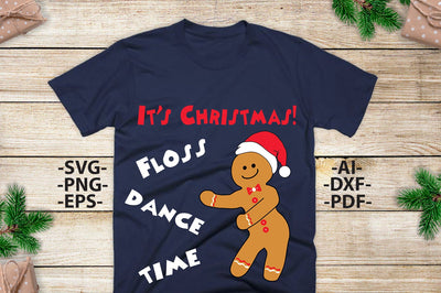 Bread stencil Svg | Christmas Clipart | Christmas Shirt SVG | Floss Dance Svg | Dxf Cricut | Instant Download, Cricut silhouette svg cutting file SVG 1uniqueminute 