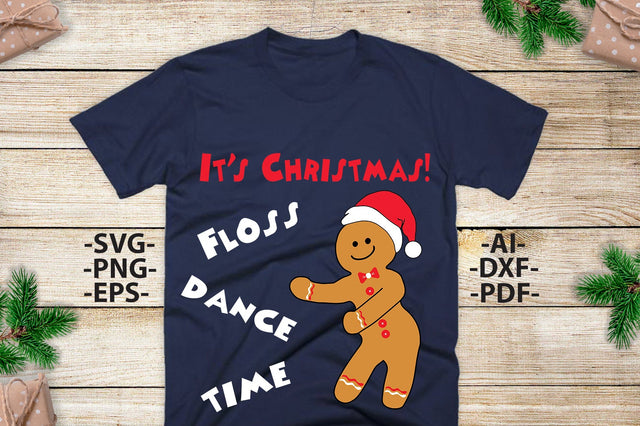 Bread stencil Svg | Christmas Clipart | Christmas Shirt SVG | Floss Dance Svg | Dxf Cricut | Instant Download, Cricut silhouette svg cutting file SVG 1uniqueminute 