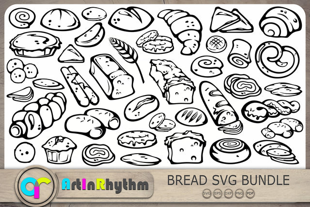 Bread Svg Bundle, Breads Svg, Bread Svg Cut Files, Baker Svg, Bakery Svg SVG Artinrhythm shop 