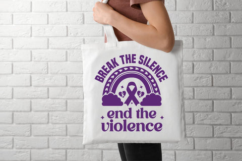 Break the silence end the violence SVG SVG DESIGNISTIC 