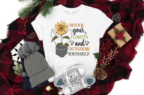 Break Your Limits Sunflower PNG Sublimation Jagonath Roy 