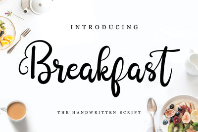 Breakfast Font LetterdayStudio 