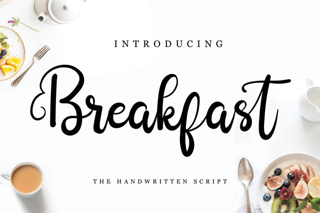 Breakfast Font LetterdayStudio 