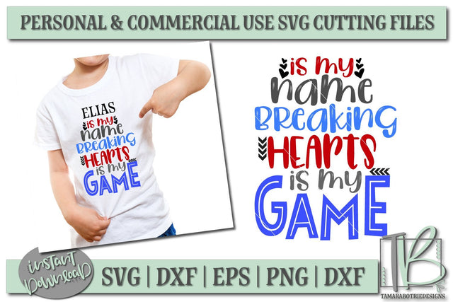 Breaking Hearts SVG File, Custom Valentine's SVG Cut File SVG TB Designs 