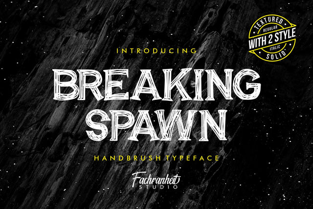 Breaking Spawn Font Fachranheit Studio 