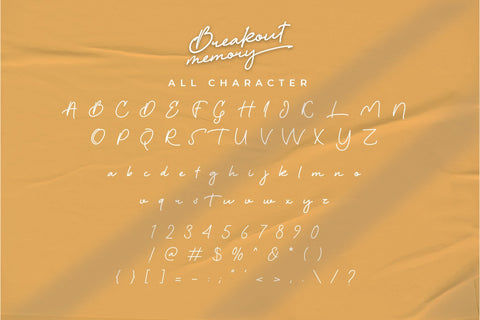 Breakout Memory Handlettering Font Font nearzz 