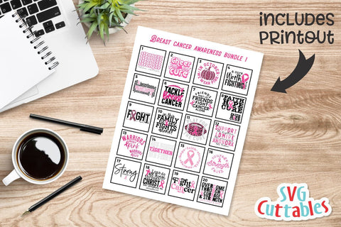 Breast Cancer Awareness Bundle 1 | SVG Cut File SVG Svg Cuttables 