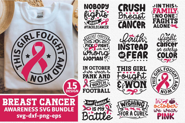 Breast Cancer Awareness Bundle SVG md faruk hossain 