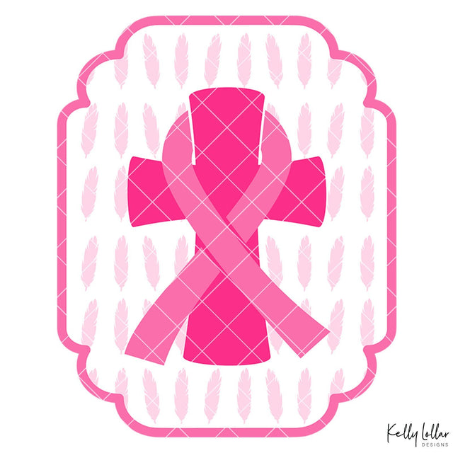 Breast Cancer Awareness Frame SVG Kelly Lollar Designs 
