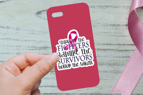 Breast Cancer Awareness Stickers Bundle Sublimation Regulrcrative 
