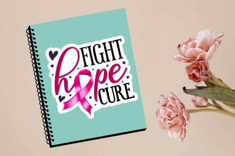 Breast Cancer Awareness Stickers Bundle Sublimation Regulrcrative 