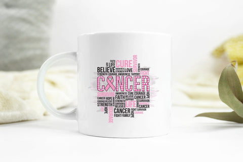 Breast Cancer Awareness Sublimation Design Sublimation CraftLabSVG 