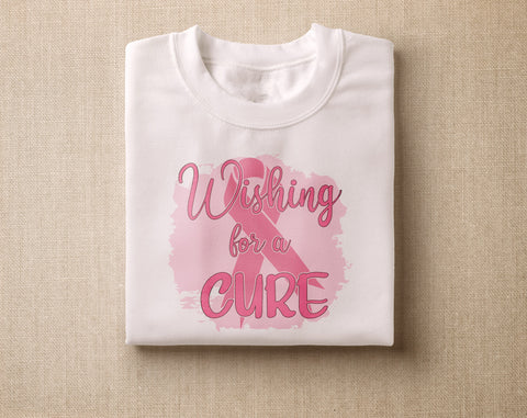 Breast Cancer Awareness Sublimation Designs Bundle, 20 Designs, Breast Cancer Warrior PNG Files, Wishing For A Cure PNG Sublimation HappyDesignStudio 